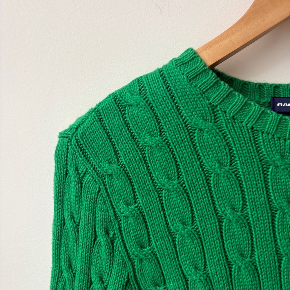 Vintage Ralph Lauren Cable-Knit Crewneck Sweater - Picture 7 of 13